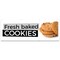 Signmission Fresh Baked Cookies Banner Concession Stand Food Truck Single Sided B-96-30064 - alternate 1